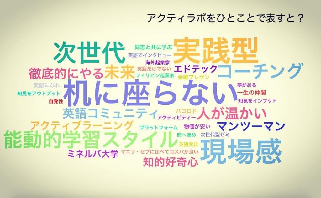 Acti-LABOで身に付く力/得られる経験