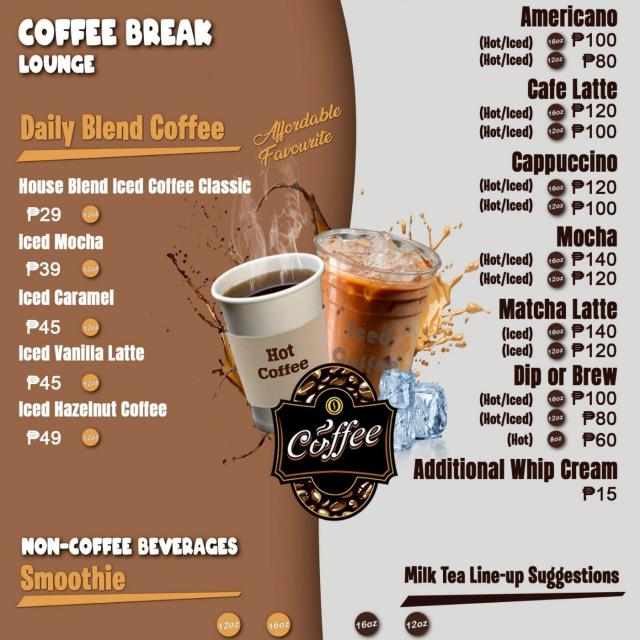 カフェメニュー